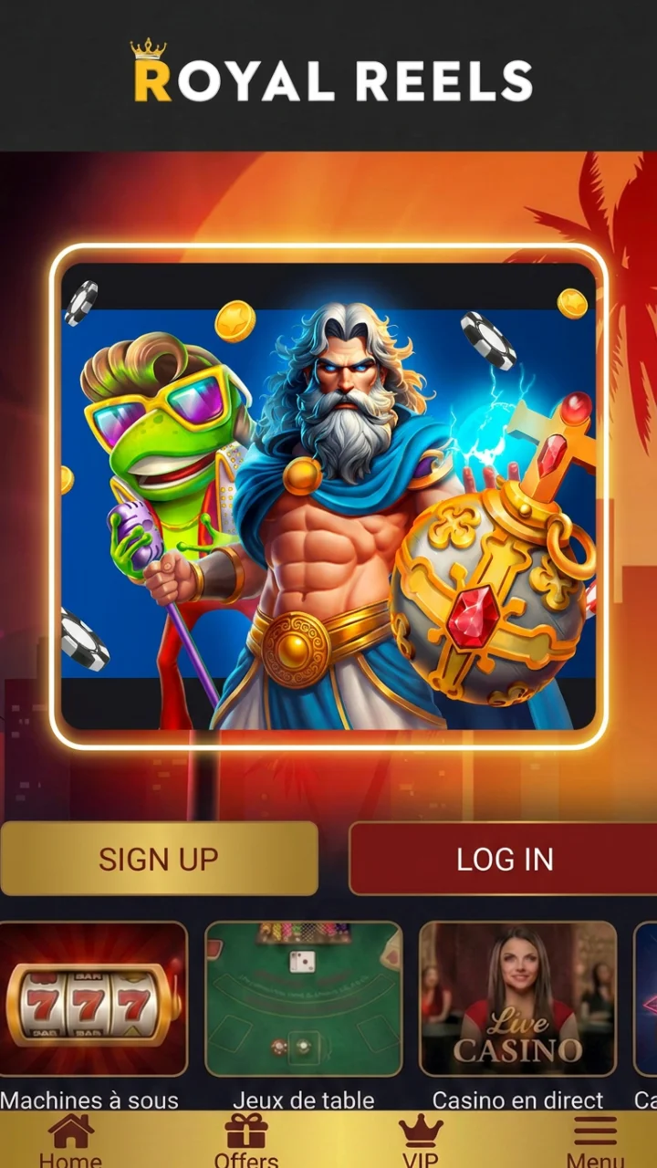 Royal Reels mobile app